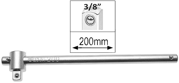 Maner glisant 200mm, 10 mm (3/8")