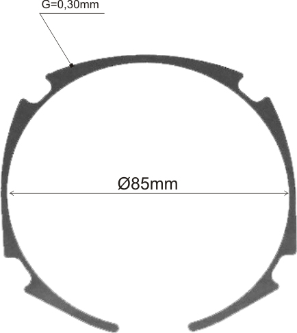 Distantier ajustare uzura 0,3 mm, 1600190021