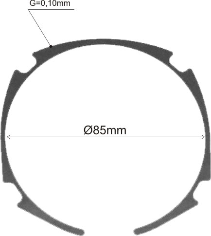 (image for) Distantier ajustare uzura 0,1 mm, 1600190022