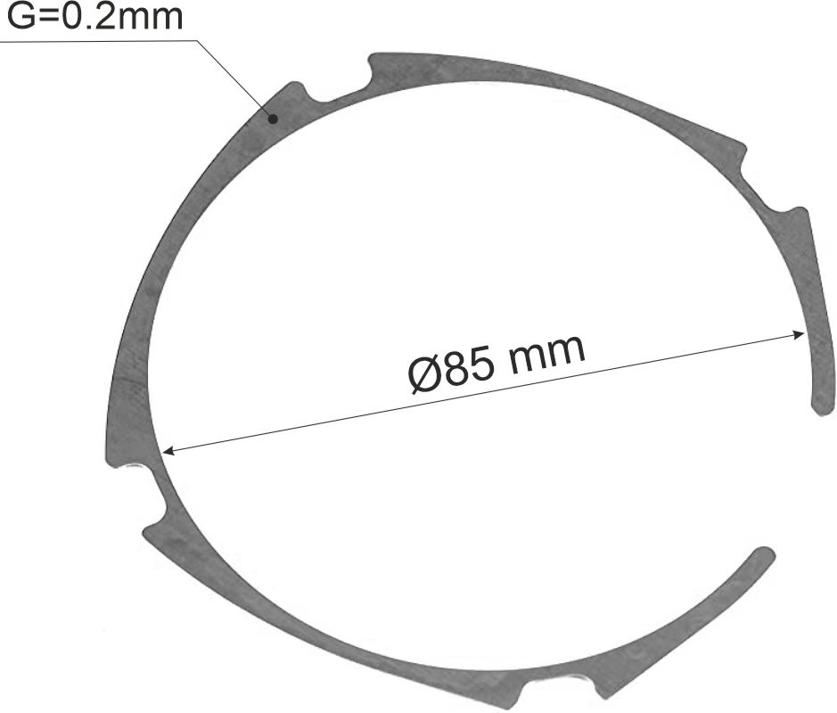 (image for) Distantier ajustare uzura 0,2 mm, 1600190037