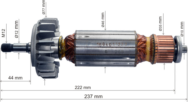 (image for) Rotor polizor, 1604011223 - Faceți clic pe imagine pentru a închide