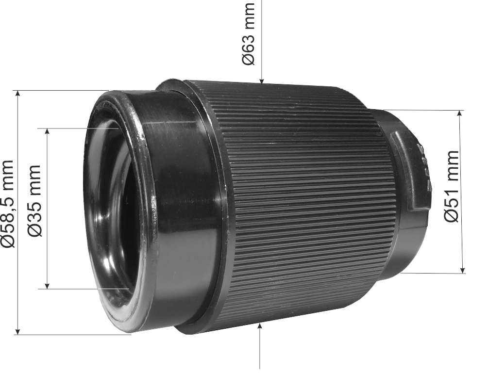 (image for) Adaptor furtun aspirator 49/35mm + 3/4"