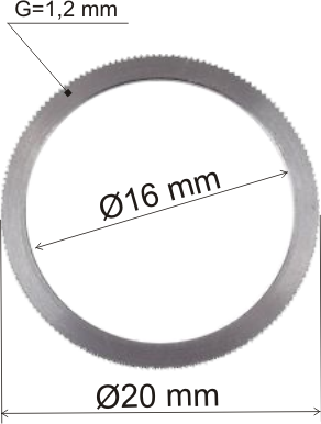 (image for) REDUCTIE 20/16mm PTR. DISC CIRCULAR