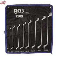 Set 8 chei inelare cu cot, 6x7 - 20x22 mm