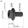 Bolt filetat M8/Stanga, 1619P86215