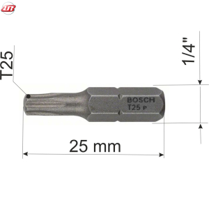 Bit profil Torx, 25 mm